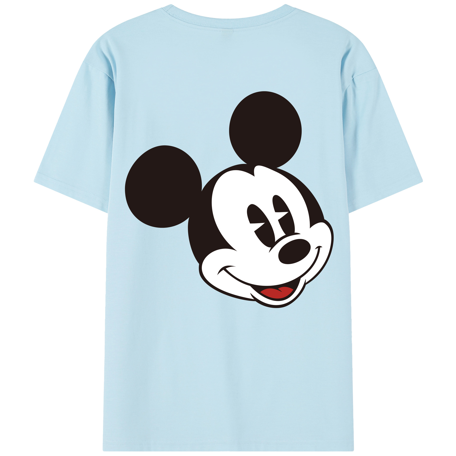 （画像用） ミッキーマウス Mickey Mouse 綿100％半袖Tシャツ（背面プリント）